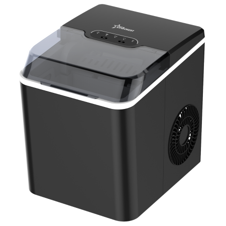 Kitchen Appliances - STARCREST ice cube maker SIM-1024BK, 10kg/24h capacity, two cube sizes, 1.3L water reservoir, black
