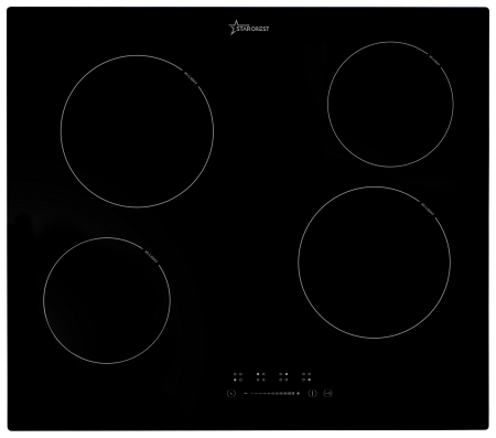 Large Appliances - Plita incorporabila STARCREST SEH-GT6242, Vitroceramica, 4 zone de gatit, 9 trepte de putere, Touch control, Timer, Sticla Neagra
