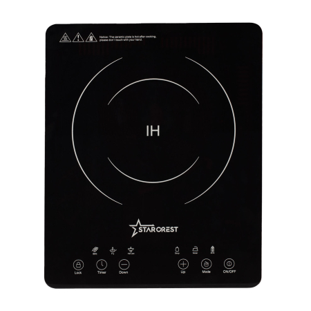 Large Appliances - Starcrest built-in induction hob SIH-T2000, 2000 W, touch control, 6 cooking functions, ultra slim design