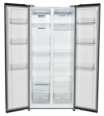 Side by Side STARCREST SSBS-473BKE, Clasa E, No Frost, 473 L, H 178 cm, Display, Compresor Inverter, Inox Negru [1]