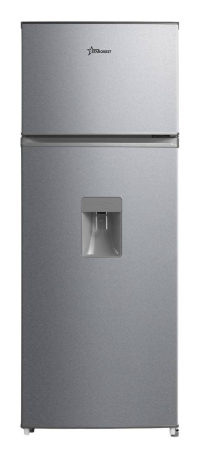 2-Door Refrigerators - STARCREST 2-Door Refrigerator SF-204WD-SLE, 199 L, Class E, Water dispenser, LED lighting, Adjustable thermostat, Reversible doors, H 143 cm, Silver
