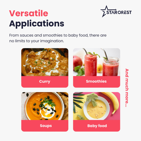 STARCREST Blender STB-15500B, 500W, 1.5L, 2 Speeds + Pulse Function, Black [4]