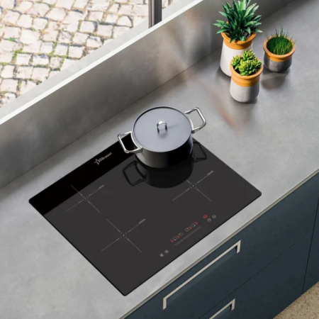 STARCREST built-in induction hob SIH-6060, 4 cooking zones, touch control, booster function, timer, black glass [3]
