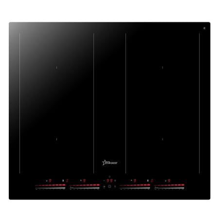 Built-in Hobs - STARCREST built-in induction hob SIH-60P4-BR, 4 cooking zones, slider touch control, booster function, bridge function, timer, black glass