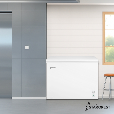 STARCREST Chest Freezer SCF-293WHE, Class E, 293L Capacity, Convertible System – Fridge Function, Adjustable Thermostat, White [6]