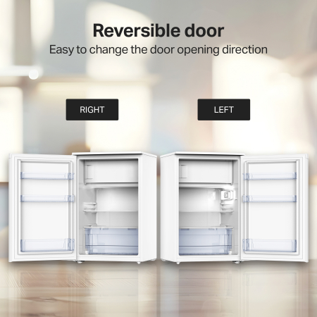 STARCREST Compact Single Door Refrigerator SF-115WHE, Class E, 115 L Capacity, Interior Lighting, H 84.7 cm, White [7]