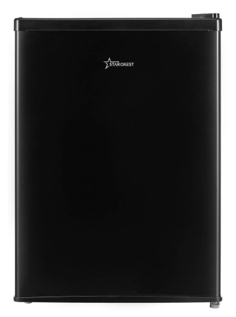 Single Door Refrigerators - STARCREST Compact Single Door Refrigerator SF-660BLK, Class E, 66 L Capacity, Ice Compartment, H 63 cm, Black