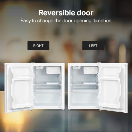 STARCREST Compact Single Door Refrigerator SF-660WHT, Class E, 66 L Capacity, H 63 cm, White [8]