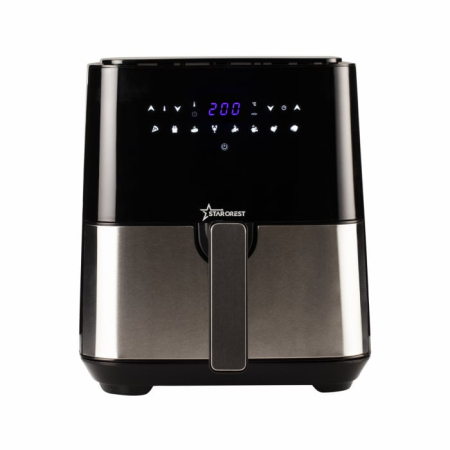 Air Fryers - STARCREST Digital XL Air Fryer SFR-5050X, 1450W, 5L Capacity, Thermostat 80–200°C, 8 Preprogrammed Settings, Black