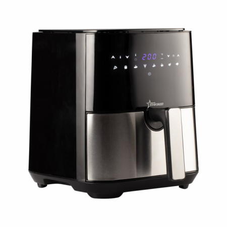 STARCREST Digital XL Air Fryer SFR-5050X, 1450W, 5L Capacity, Thermostat 80–200°C, 8 Preprogrammed Settings, Black [1]