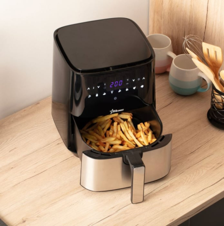 STARCREST Digital XL Air Fryer SFR-5050X, 1450W, 5L Capacity, Thermostat 80–200°C, 8 Preprogrammed Settings, Black [2]