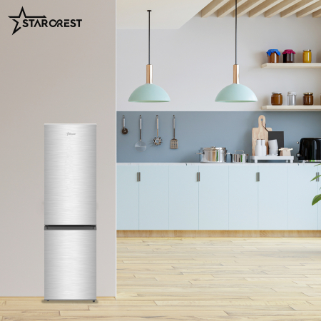 STARCREST Freezer Refrigerator SC-170IX-E, 170L, Class E, Less Frost, Adjustable Thermostat, H 151.8 cm, Stainless Steel [7]