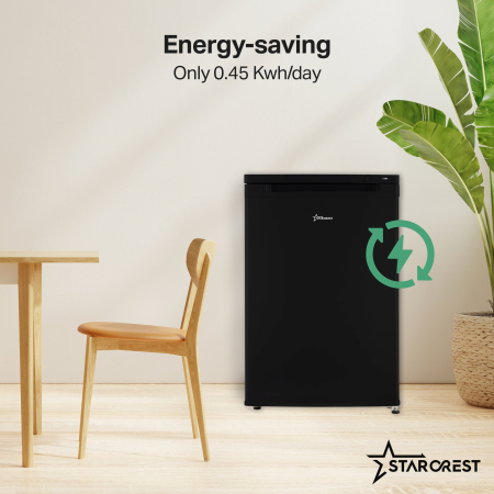 STARCREST Freezer SUF-86BK, Class E, 80 L Capacity, 3 Drawers, Height 84.5 cm, Black [4]