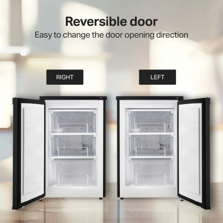 STARCREST Freezer SUF-86BK, Class E, 80 L Capacity, 3 Drawers, Height 84.5 cm, Black [7]