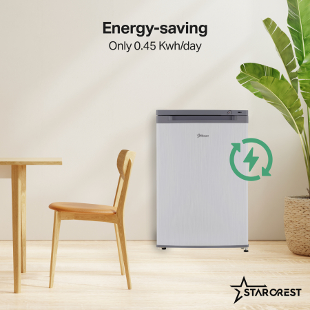 STARCREST Freezer SUF-86SI, Class E, 80 L Capacity, 3 Drawers, Height 84.5 cm, Gray [3]