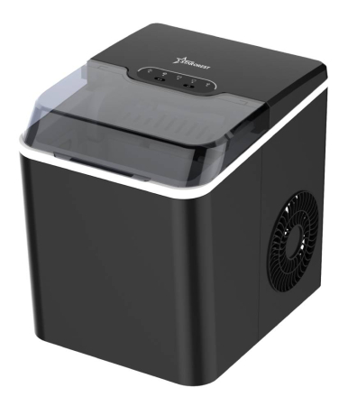 Kitchen Appliances - STARCREST ice cube maker SIM-1024BK, 10kg/24h capacity, two cube sizes, 1.3L water reservoir, black