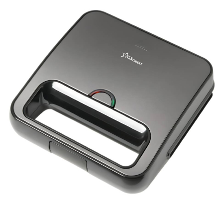 STARCREST Sandwich Maker Grill Panini SSM-2130IX, 750 W, LED Indicator, Premium Dark Inox Finish [0]