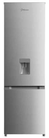 Combi Refrigerator-Freezers - STARCREST SC-259WD-IX refrigerator-freezer, 259 L, Class E, Water Dispenser, Less Frost, Adjustable Thermostat, LED Lighting, Fingerprint-resistant Stainless Steel Finish, Adjustable Feet, Reversible