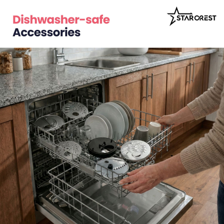 STARCREST SEG-200BK Electric Grater, 200 W, 7 Cutting Modes, Black [6]