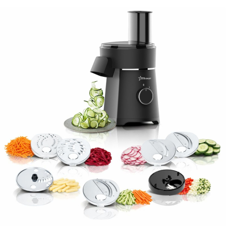 Electric Graters & Slicers - STARCREST SEG-200BK Electric Grater, 200 W, 7 Cutting Modes, Black