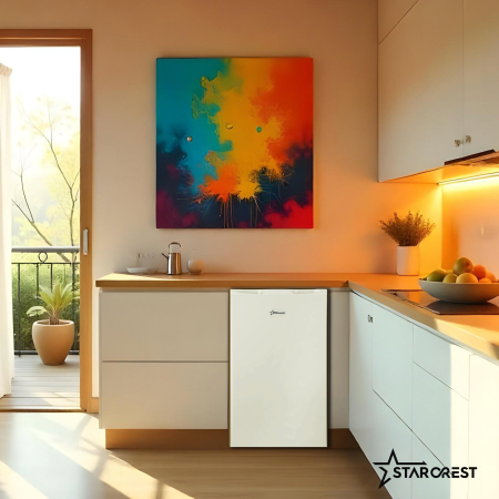 STARCREST Single Door Refrigerator SF-85WH-E, 85 L, Energy Class E, Interior Lighting, Ice Compartment, Height 82 cm, White [7]