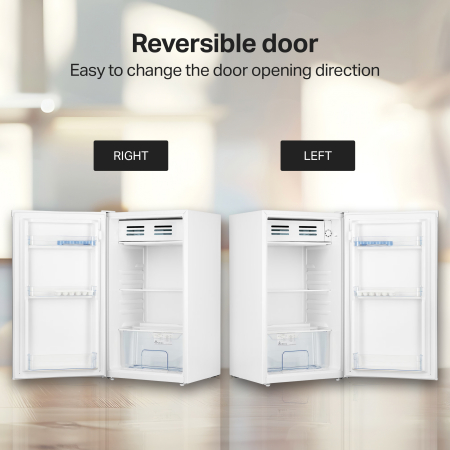 STARCREST Single Door Refrigerator SF-85WH-E, 85 L, Energy Class E, Interior Lighting, Ice Compartment, Height 82 cm, White [3]