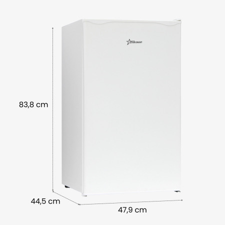 STARCREST Single Door Refrigerator SFL-92WHE, 92 L, Energy Class E, Interior Lighting, Height 83 cm, White [8]