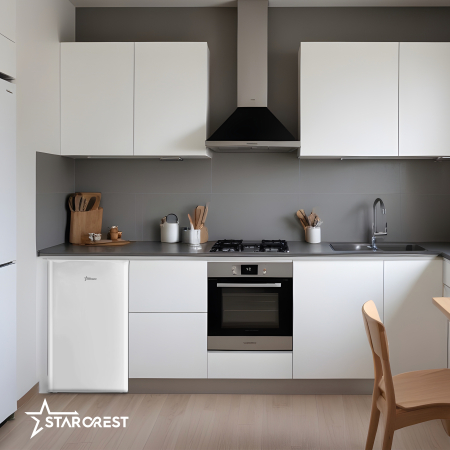 STARCREST Single Door Refrigerator SFL-92WHE, 92 L, Energy Class E, Interior Lighting, Height 83 cm, White [5]