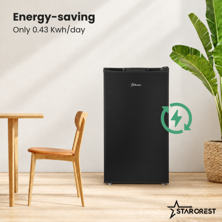 STARCREST SUF-63BK Freezer, Class E, 63 L Capacity, 3 Drawers, H 82.5 cm, Black [3]