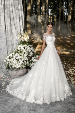 Delizia - Rochie de mireasa - Flori