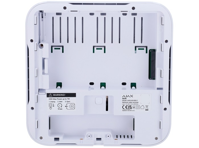 NVR CU 8 CANALE, ALB, 110-240 VAC [3]