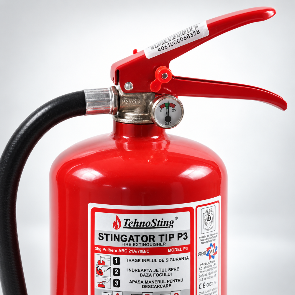 Stingător cu pulbere P3 (3 kg) – clase A, B, C [2]