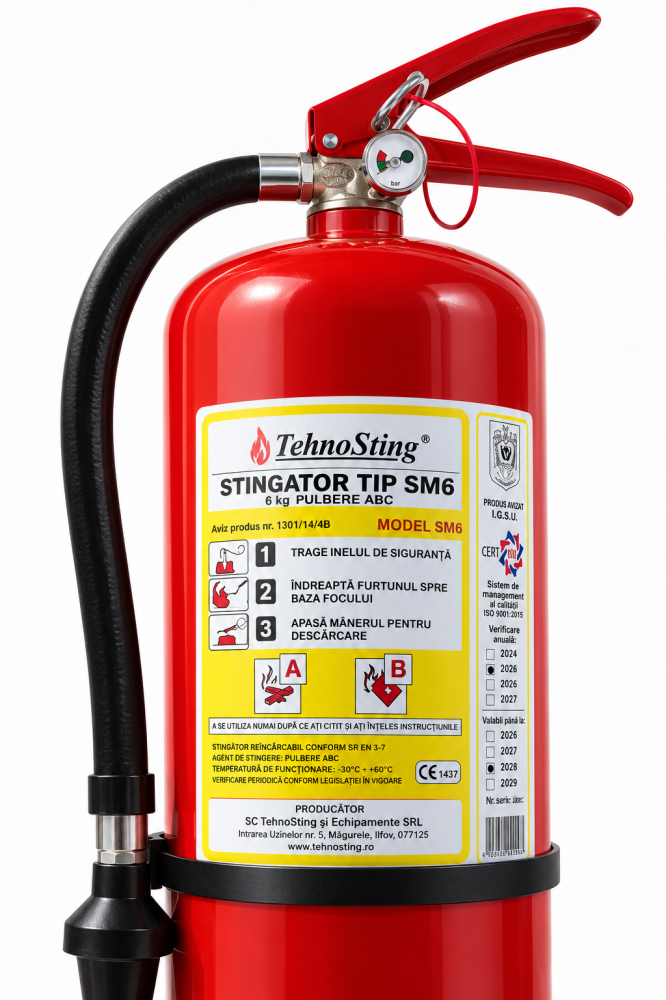 Stingător cu spumă SM6 (6 l) – clase A, B [2]
