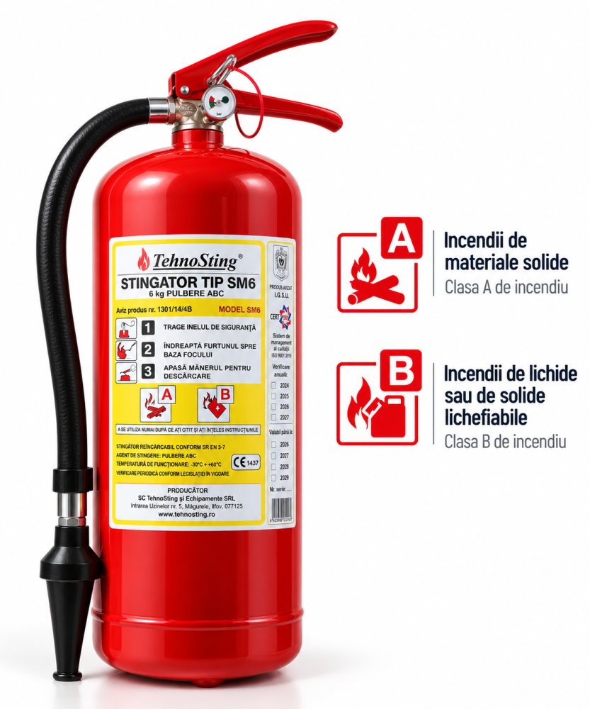 Stingător cu spumă SM6 (6 l) – clase A, B [3]
