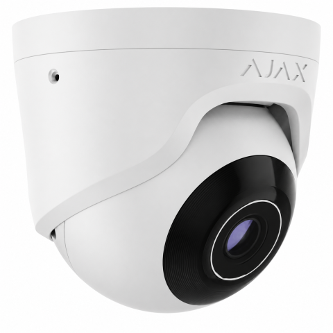 Supraveghere video - Cameră IP turret AJAX TurretCam HL 5MP cu lumină albă și AI