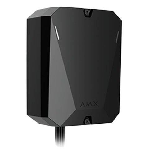 Centrală alarmă hibridă cablată și wireless Ethernet și 2×SIM 4G/3G/2G, suport Fibra, Jeweller și Wings, verificare foto alarmă, 100 dispozitive, 2000 m radio, AJAX Hub Hybrid (4G)