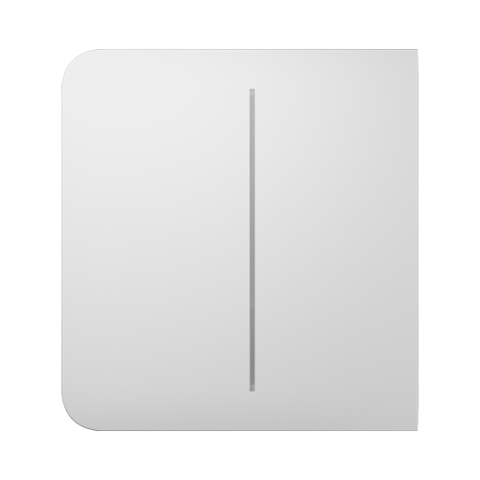 Intrerupatoare Inteligente - Întrerupător inteligent touch wireless dublu pentru iluminat, 2 canale, fără nul, control prin aplicație, AJAX LightSwitch (2-gang) Jeweller