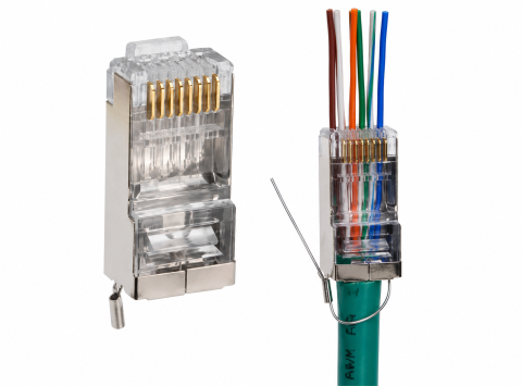 Accesorii Supraveghere - Mufă EZ RJ45 CAT5E pentru cablu UTP 1.0mm