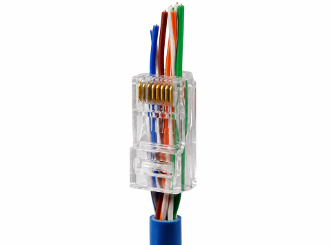 Accesorii Supraveghere - Mufă EZ RJ45 CAT6E pentru cablu UTP 1.1mm