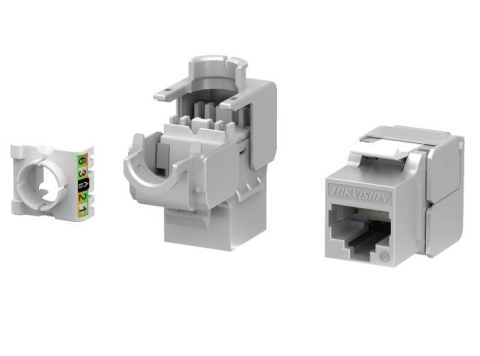 Accesorii Supraveghere - SET 50 MUFE KEYSTONE CAT6 180 GRADE,ARGINTII