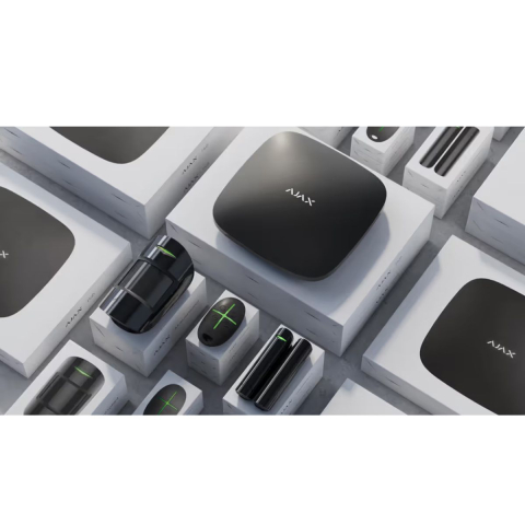 Kit sistem alarmă wireless pentru locuință, centrală Hub, detector mișcare PIR, contact ușă și telecomandă, 2000 m radio, AJAX StarterKit  [2]