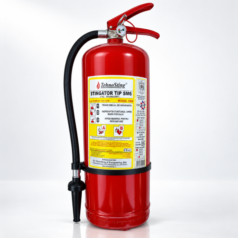 Produse PSI - Stingator cu spumant SM6 6 litri clase AB
