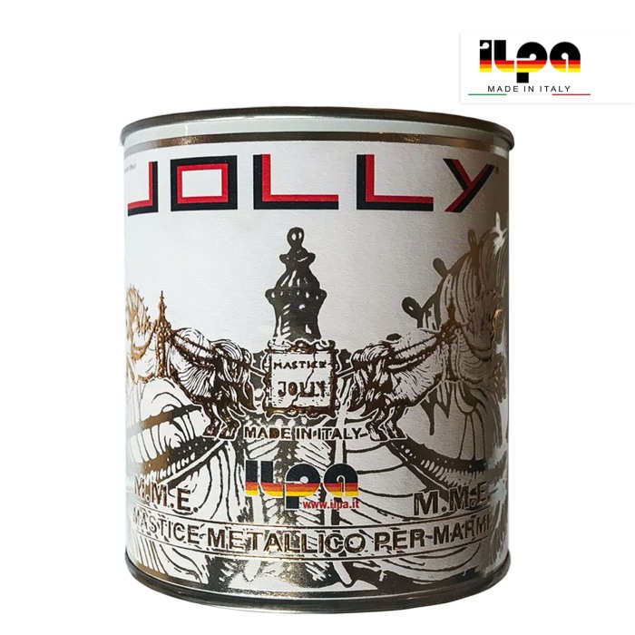 Adeziv Mastic Argintiu Metalic Pentru Marmura, Granit, Travertin si Piatra Naturala – Ilpa Jolly Metallico Argento 1KG cu Catalizator [2]