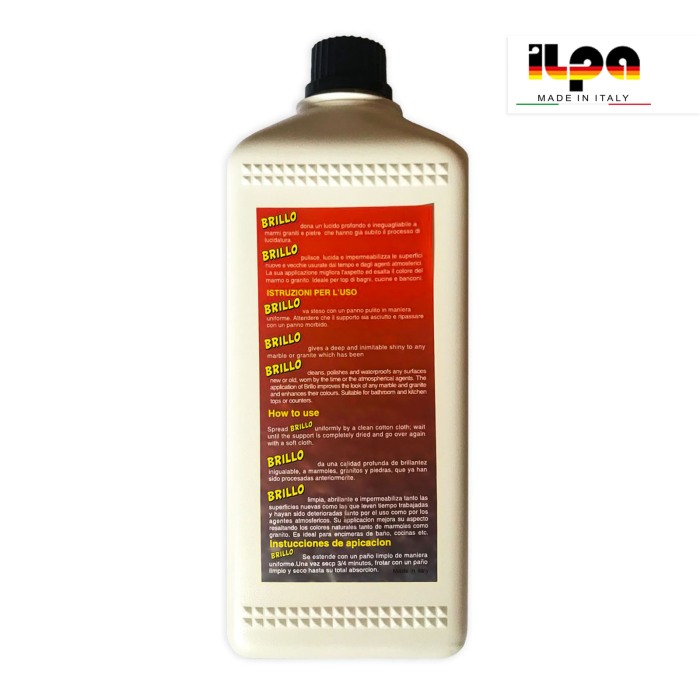 Ceară siliconică pe bază de apă pentru marmură, granit și piatră naturală – Ilpa Brillo Aqua 1L [2]