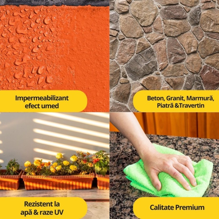 Impermeabilizant Cu Efect Umed Pentru Intensificarea Culorii Pietrei Naturale si Marmurei – Ilpa Vivo 0.75L [4]