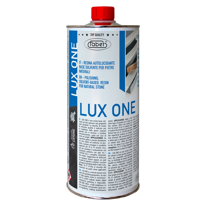 LUX ONE, 1L, Faber – rășină autolucioasă pe bază de solvent pentru marmură, granit, travertin și piatră naturală [1]