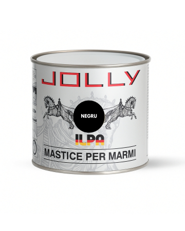 Mastic solid pentru lipire si restaurare - Adeziv Mastic Negru Pentru Marmura, Granit, Travertin si Piatra Naturala – Ilpa Jolly TIXO Nero 750ml cu Catalizator