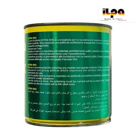 Ceară solidă neagră pentru piatră naturală, granit, marmură, travertin, Ilpa Extra Wax Nera, 1L [1]