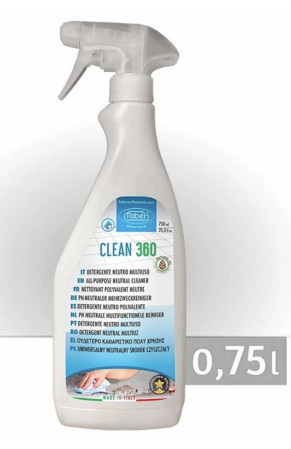 Solutii pentru curatare, detergenti - Detergent Clean Toate Suprafețele Neutru 360, 750 ml, Faber