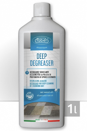 Degresanți si solvenți pentru piatra - Deep Degreaser Detergent alcalin concentrat pentru curățare profundă a murdăriei, 1 L, Faber